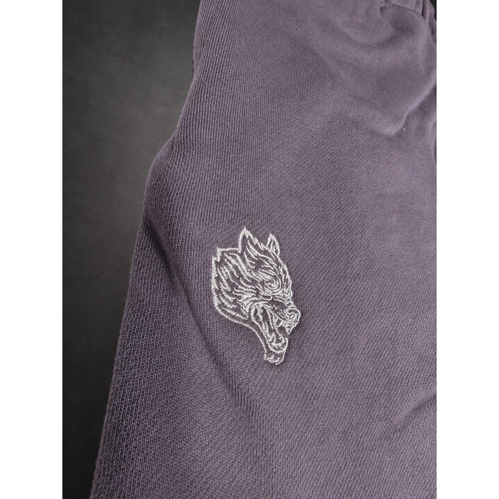 Darc Sport Wolves Embroidered Sweatpants — Washed Purple RH-150 - Picture 3 of 3